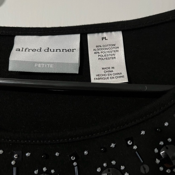 Alfred Dunner black shirt - Picture 4 of 6